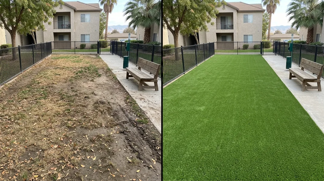 Result artificial grass installation in Fresno - Fresno Turf Installation