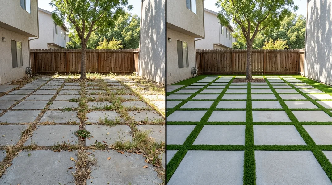 Result artificial grass installation in Fresno - Fresno Turf Installation